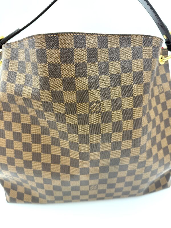 Authentic Excellent Louis Vuitton Graceful MM, Damier Ebene, with LV tag, LV box, and LV dustbag included - Image 16
