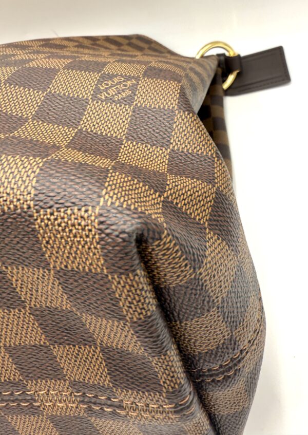 Authentic Excellent Louis Vuitton Graceful MM, Damier Ebene, with LV tag, LV box, and LV dustbag included - Image 19