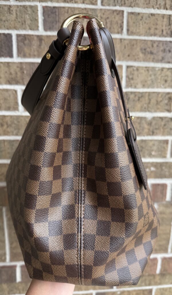 Authentic Excellent Louis Vuitton Graceful MM, Damier Ebene, with LV tag, LV box, and LV dustbag included - Image 24
