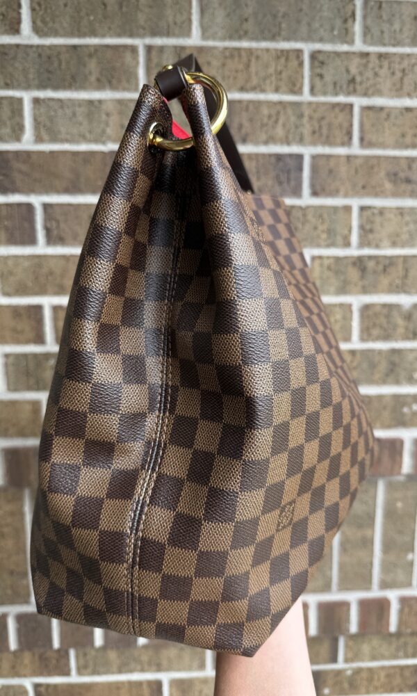 Authentic Excellent Louis Vuitton Graceful MM, Damier Ebene, with LV tag, LV box, and LV dustbag included - Image 26