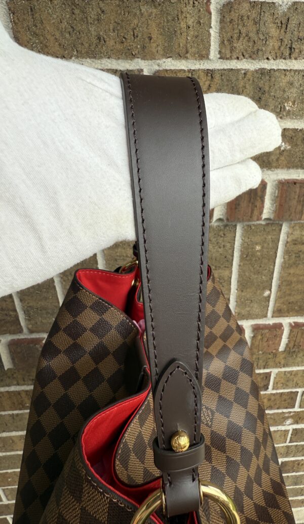 Authentic Excellent Louis Vuitton Graceful MM, Damier Ebene, with LV tag, LV box, and LV dustbag included - Image 29