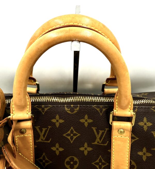 Authentic Louis Vuitton Keepall Bandouliere 50 with LV dustbag, LV tag, LV strap, and LV lock (attached with no key-on zipper pull like a charm) - Image 10