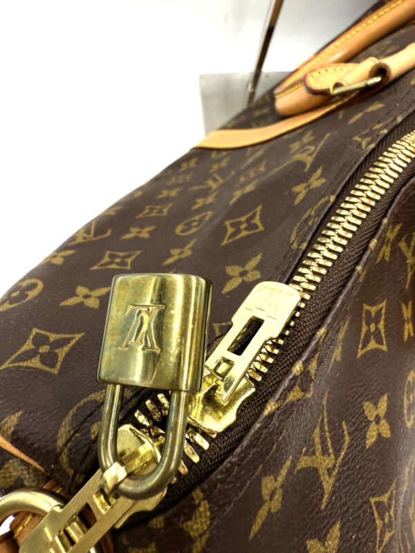 Authentic Louis Vuitton Keepall Bandouliere 50 with LV dustbag, LV tag, LV strap, and LV lock (attached with no key-on zipper pull like a charm) - Image 16