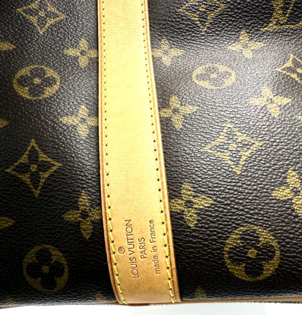 Authentic Louis Vuitton Keepall Bandouliere 50 with LV dustbag, LV tag, LV strap, and LV lock (attached with no key-on zipper pull like a charm) - Image 12
