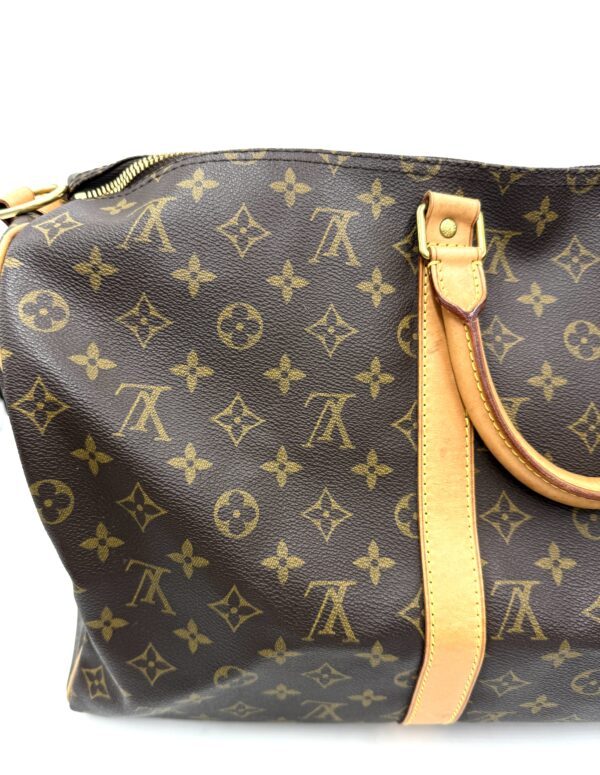 Authentic Louis Vuitton Keepall Bandouliere 50 with LV dustbag, LV tag, LV strap, and LV lock (attached with no key-on zipper pull like a charm) - Image 25