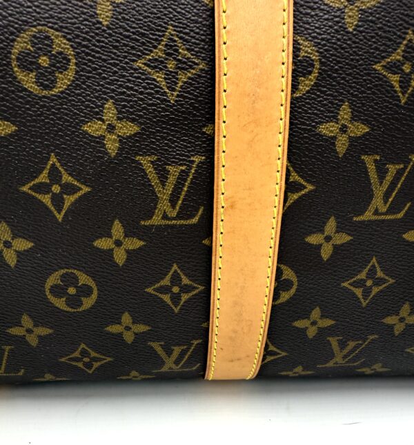 Authentic Louis Vuitton Keepall Bandouliere 50 with LV dustbag, LV tag, LV strap, and LV lock (attached with no key-on zipper pull like a charm) - Image 30