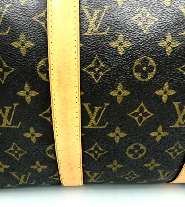 Authentic Louis Vuitton Keepall Bandouliere 50 with LV dustbag, LV tag, LV strap, and LV lock (attached with no key-on zipper pull like a charm) - Image 33