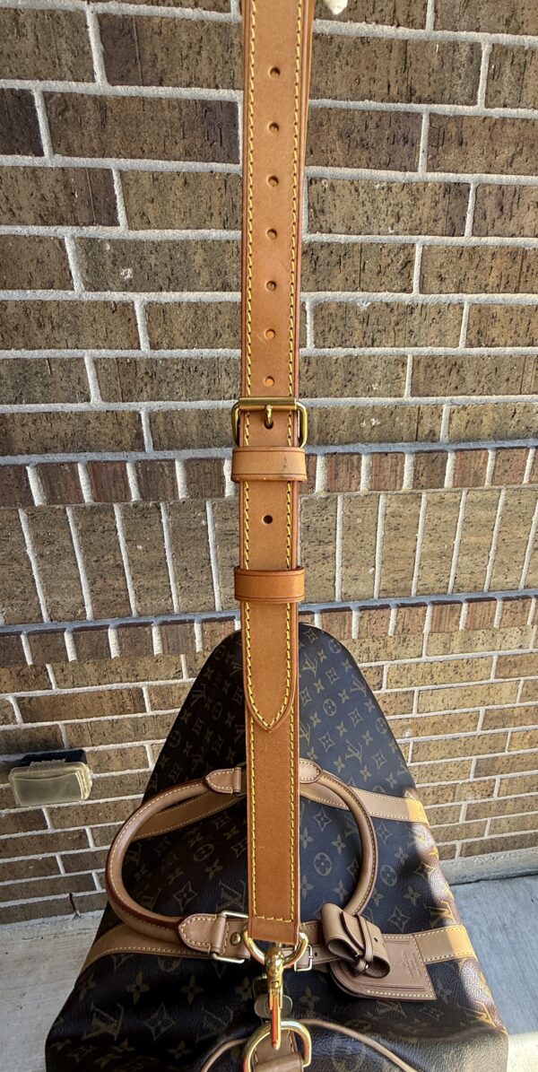Authentic Louis Vuitton Keepall Bandouliere 50 with LV dustbag, LV tag, LV strap, and LV lock (attached with no key-on zipper pull like a charm) - Image 53