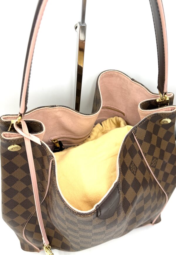 Authentic Louis Vuitton Caissa Hobo, Rose Ballerine, with LV key ring and LV dustbag included - Image 7