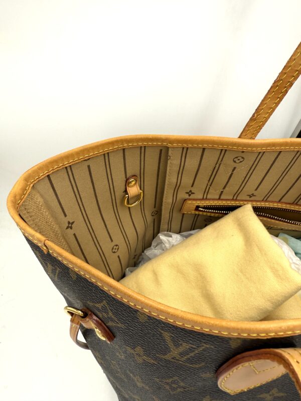 Authentic Louis Vuitton Neverfull MM, monogram with LV dustbag included - Image 14