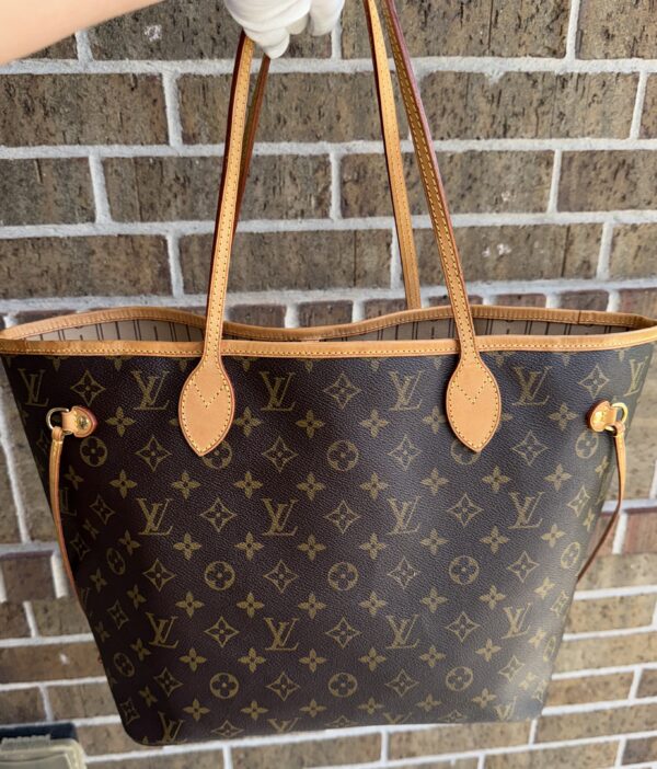 Authentic Louis Vuitton Neverfull MM, monogram with LV dustbag included - Image 5