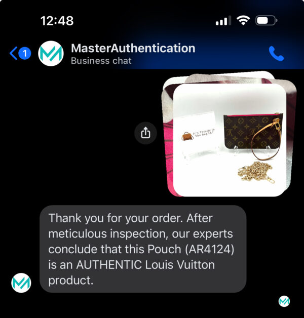 Authentic Louis Vuitton Neverfull PM Pouch, Pivoine with LV wrist strap and generic crossbody chain included - Image 21
