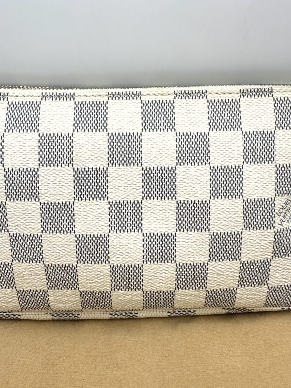 Authentic Louis Vuitton Azur Pochette Accessoires with LV strap (optional) and LV dustbag included - Image 9