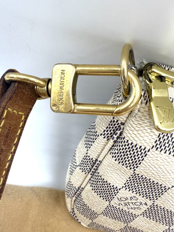 Authentic Louis Vuitton Azur Pochette Accessoires with LV strap (optional) and LV dustbag included - Image 21