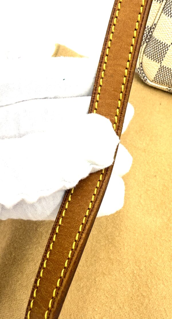Authentic Louis Vuitton Azur Pochette Accessoires with LV strap (optional) and LV dustbag included - Image 23