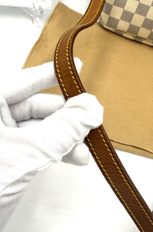 Authentic Louis Vuitton Azur Pochette Accessoires with LV strap (optional) and LV dustbag included - Image 26