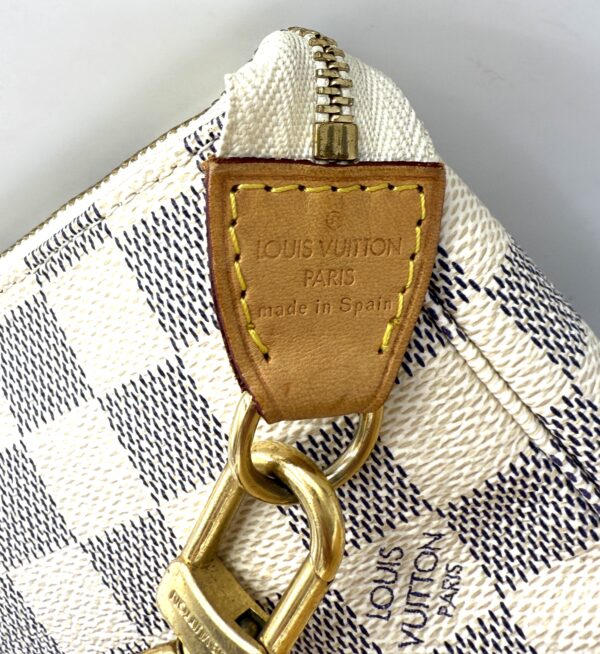 Authentic Louis Vuitton Azur Pochette Accessoires with LV strap (optional) and LV dustbag included - Image 30