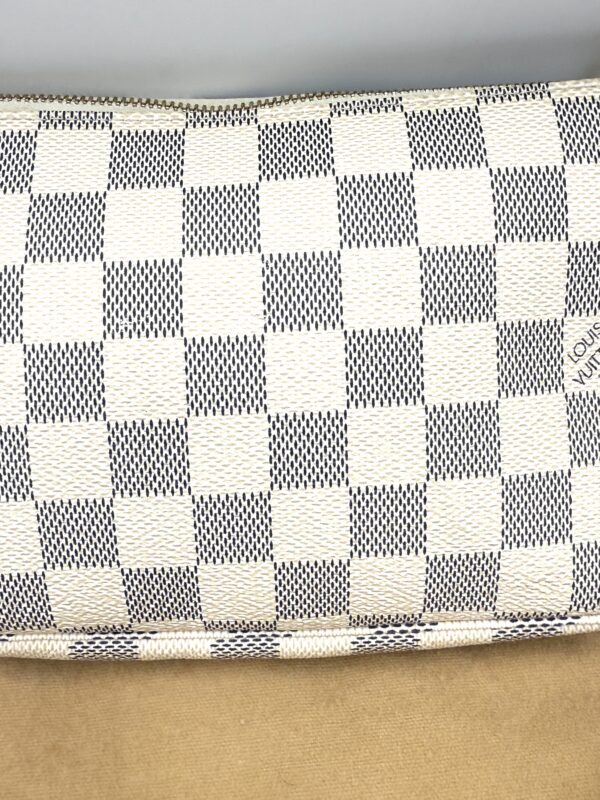 Authentic Louis Vuitton Azur Pochette Accessoires with LV strap (optional) and LV dustbag included - Image 12