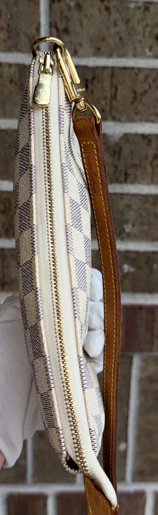 Authentic Louis Vuitton Azur Pochette Accessoires with LV strap (optional) and LV dustbag included - Image 32