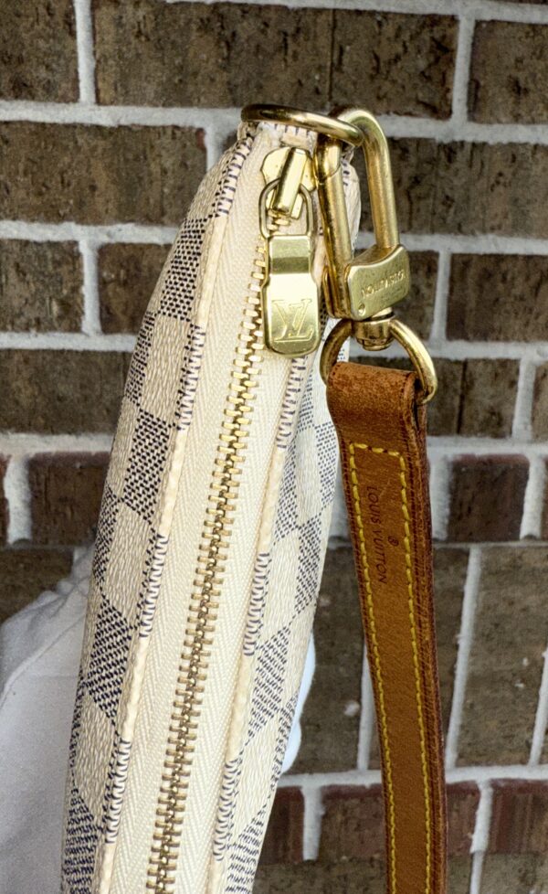 Authentic Louis Vuitton Azur Pochette Accessoires with LV strap (optional) and LV dustbag included - Image 33