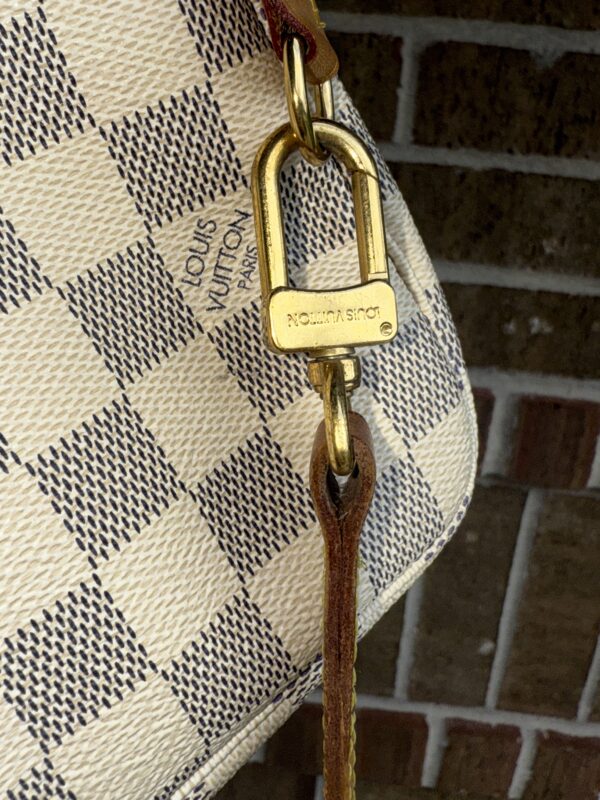 Authentic Louis Vuitton Azur Pochette Accessoires with LV strap (optional) and LV dustbag included - Image 40