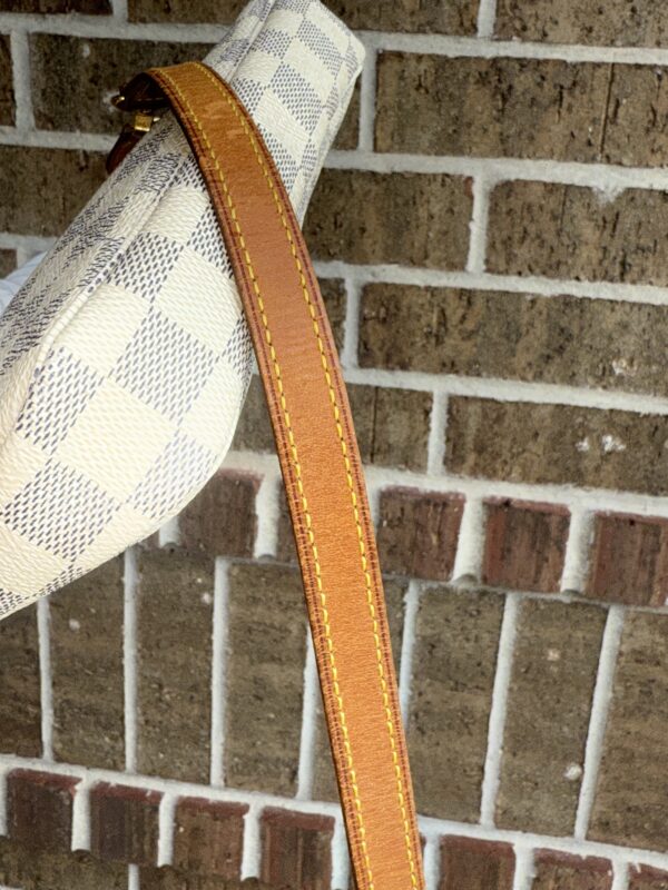 Authentic Louis Vuitton Azur Pochette Accessoires with LV strap (optional) and LV dustbag included - Image 43