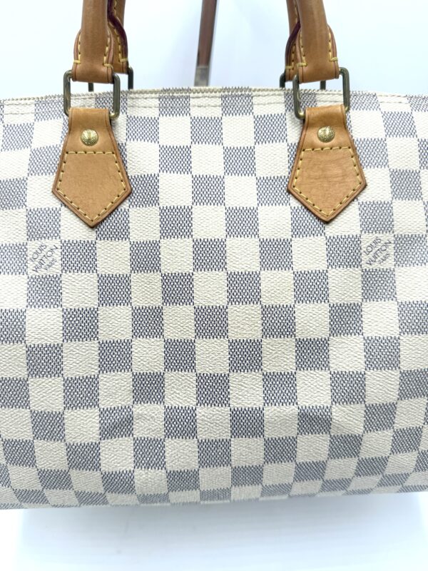 Authentic Louis Vuitton Speedy 30, Azur, with LV dustbag and LV lock and key included - Image 14