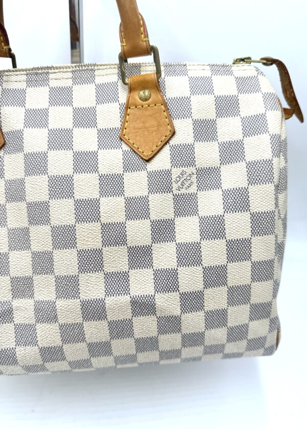 Authentic Louis Vuitton Speedy 30, Azur, with LV dustbag and LV lock and key included - Image 13