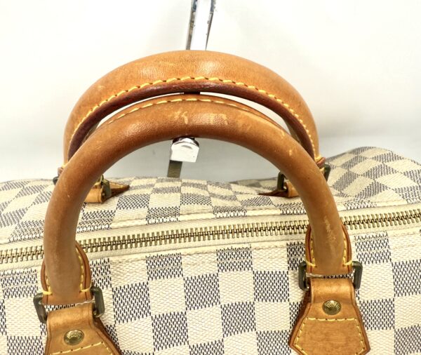 Authentic Louis Vuitton Speedy 30, Azur, with LV dustbag and LV lock and key included - Image 18