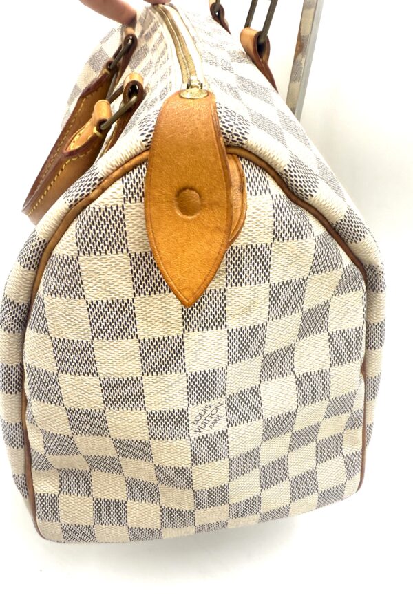 Authentic Louis Vuitton Speedy 30, Azur, with LV dustbag and LV lock and key included - Image 23