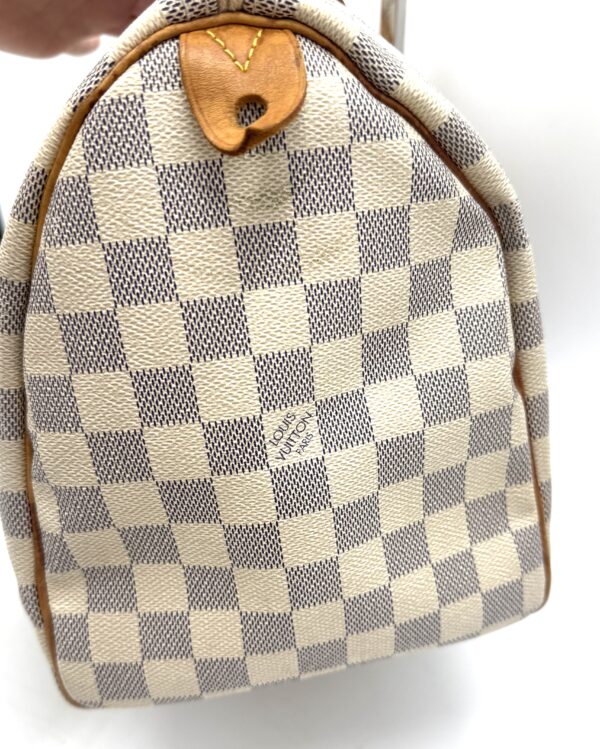 Authentic Louis Vuitton Speedy 30, Azur, with LV dustbag and LV lock and key included - Image 24
