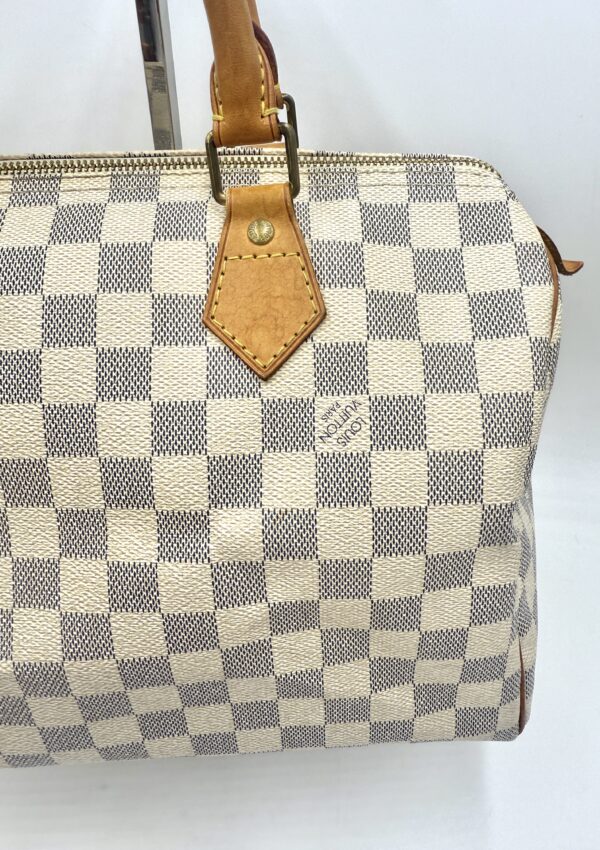 Authentic Louis Vuitton Speedy 30, Azur, with LV dustbag and LV lock and key included - Image 26