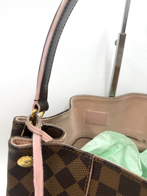 Authentic Louis Vuitton Caissa Hobo, Rose Ballerine, with LV keyring charm included - Image 11