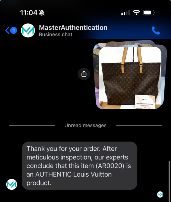Authentic Louis Vuitton Cabas Alto with LV dustbag included - Image 5