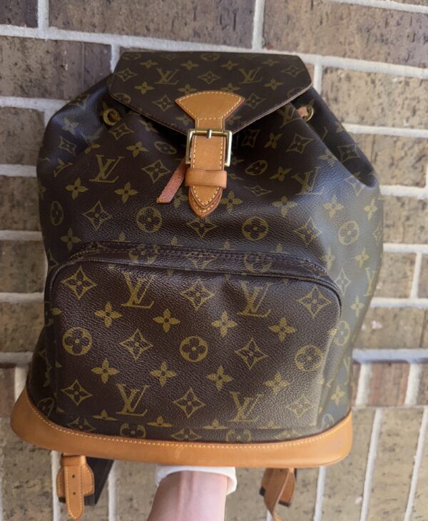 Authentic Louis Vuitton Montsouris GM backpack with LV dustbag included - Image 14