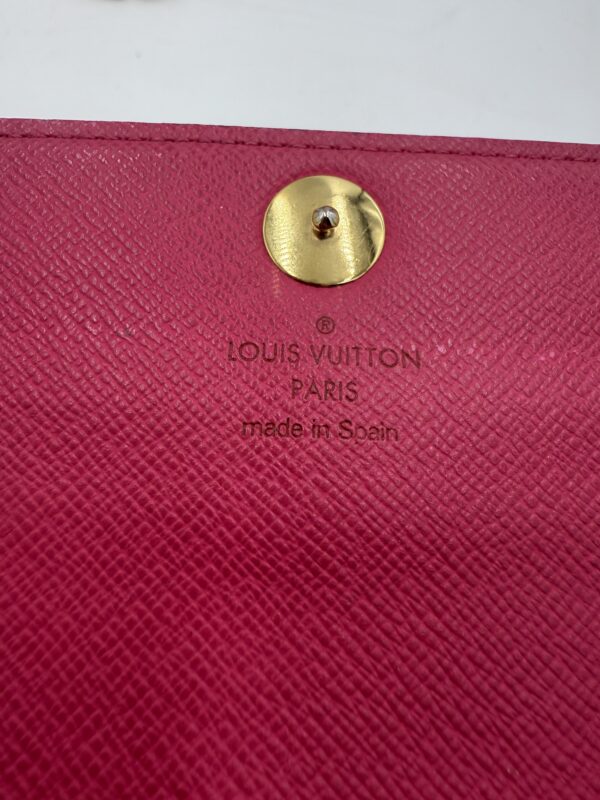 Authentic Louis Vuitton Black Multicolor Murakami Sarah Wallet with organizer and generic matching black chain included - Image 17