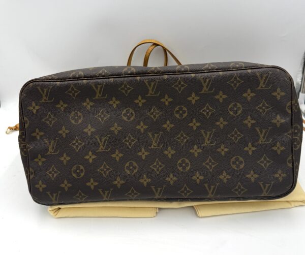 Authentic Louis Vuitton Neverfull GM, monogram, with beige interior, LV dustbag included - Image 26