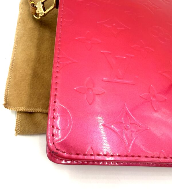 Authentic Louis Vuitton Pink Mott with original strap and generic crossbody chain and dustbag included - Image 11