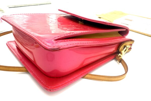 Authentic Louis Vuitton Pink Mott with original strap and generic crossbody chain and dustbag included - Image 12