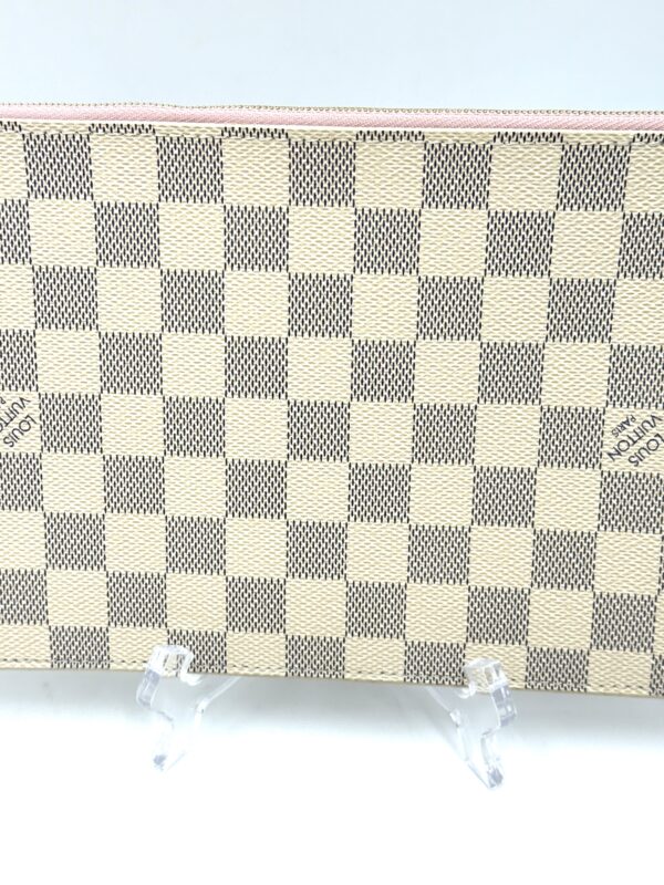 Authentic Louis Vuitton Neverfull MM/GM pouch, Azur, Rose Ballerine - Image 4