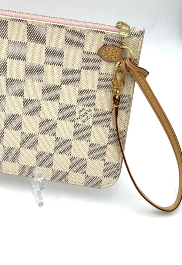 Authentic Louis Vuitton Neverfull MM/GM pouch, Azur, Rose Ballerine - Image 7