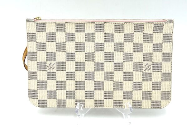 Authentic Louis Vuitton Neverfull MM/GM pouch, Azur, Rose Ballerine - Image 8
