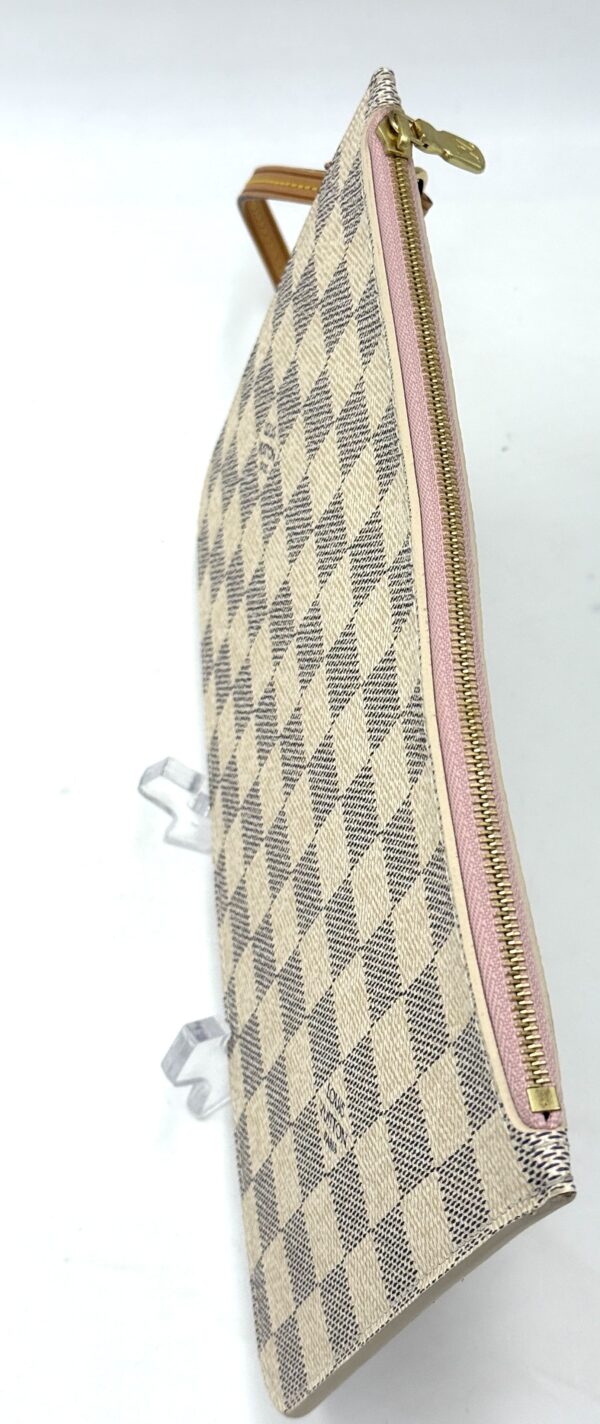 Authentic Louis Vuitton Neverfull MM/GM pouch, Azur, Rose Ballerine - Image 9