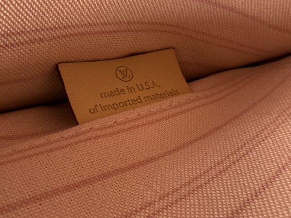 Authentic Louis Vuitton Neverfull MM/GM pouch, Azur, Rose Ballerine - Image 16