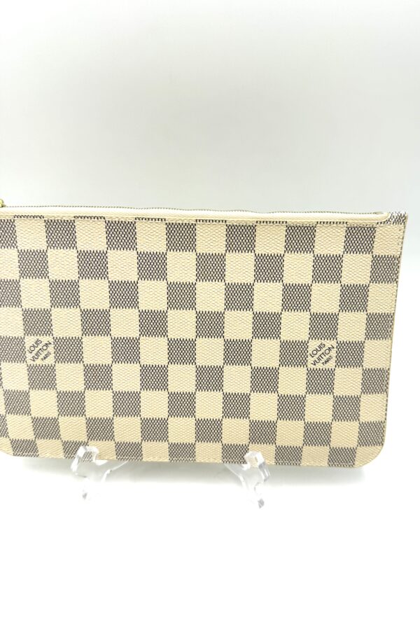 Authentic Louis Vuitton Neverfull MM/GM pouch, Azur/Beige - Image 9