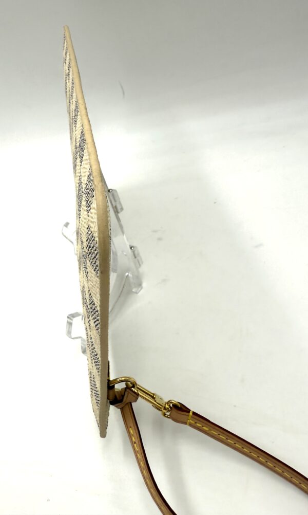Authentic Louis Vuitton Neverfull MM/GM pouch, Azur/Beige - Image 12