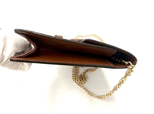 Authentic Louis Vuitton Rare Vintage Challiot clutch with organizer to wear as crossbody and generic gold chain included - Image 10