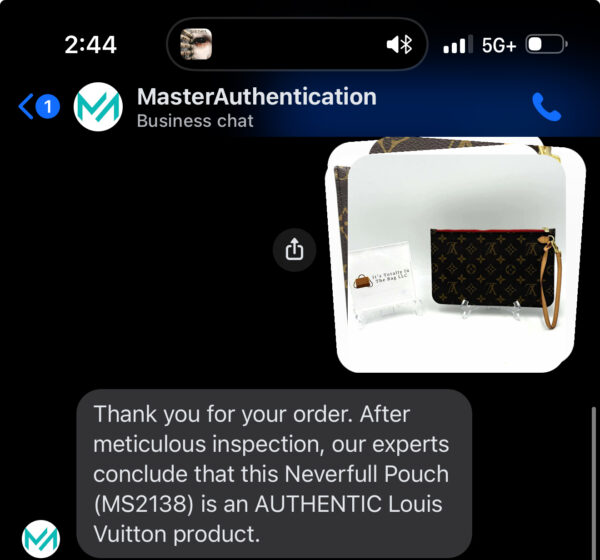 Authentic Louis Vuitton Neverfull Pouch MM/GM, Monogram and cerise red - Image 21