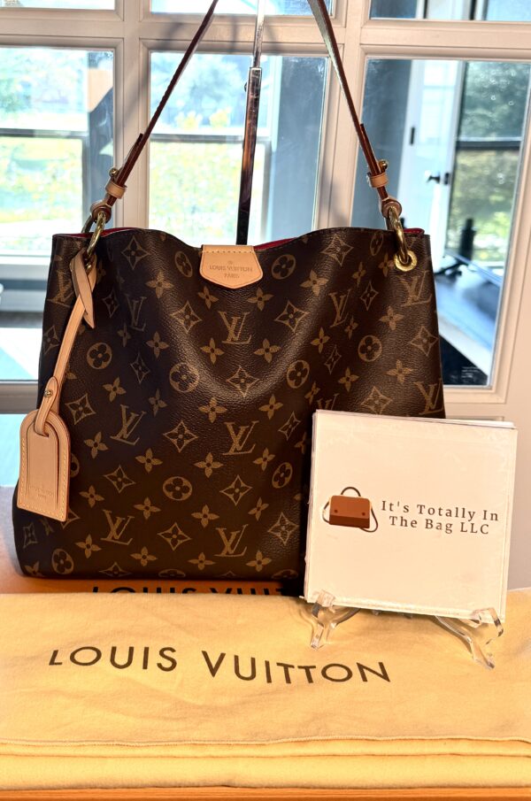 Authentic Louis Vuitton Graceful PM, Pivoine/Monogram, with LV box, LV tag, and LV dud tag included
