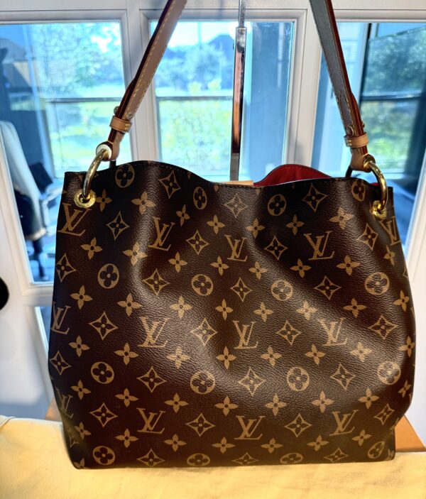 Authentic Louis Vuitton Graceful PM, Pivoine/Monogram, with LV box, LV tag, and LV dud tag included - Image 11